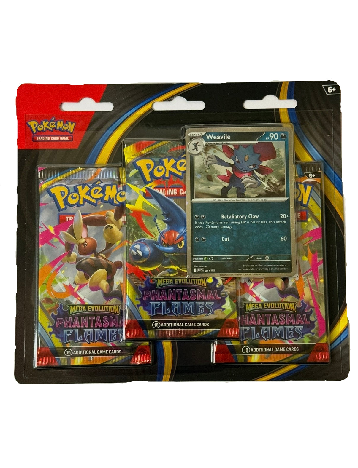 Mega Phantasmal Flames Three Pack Booster Blister (EN)