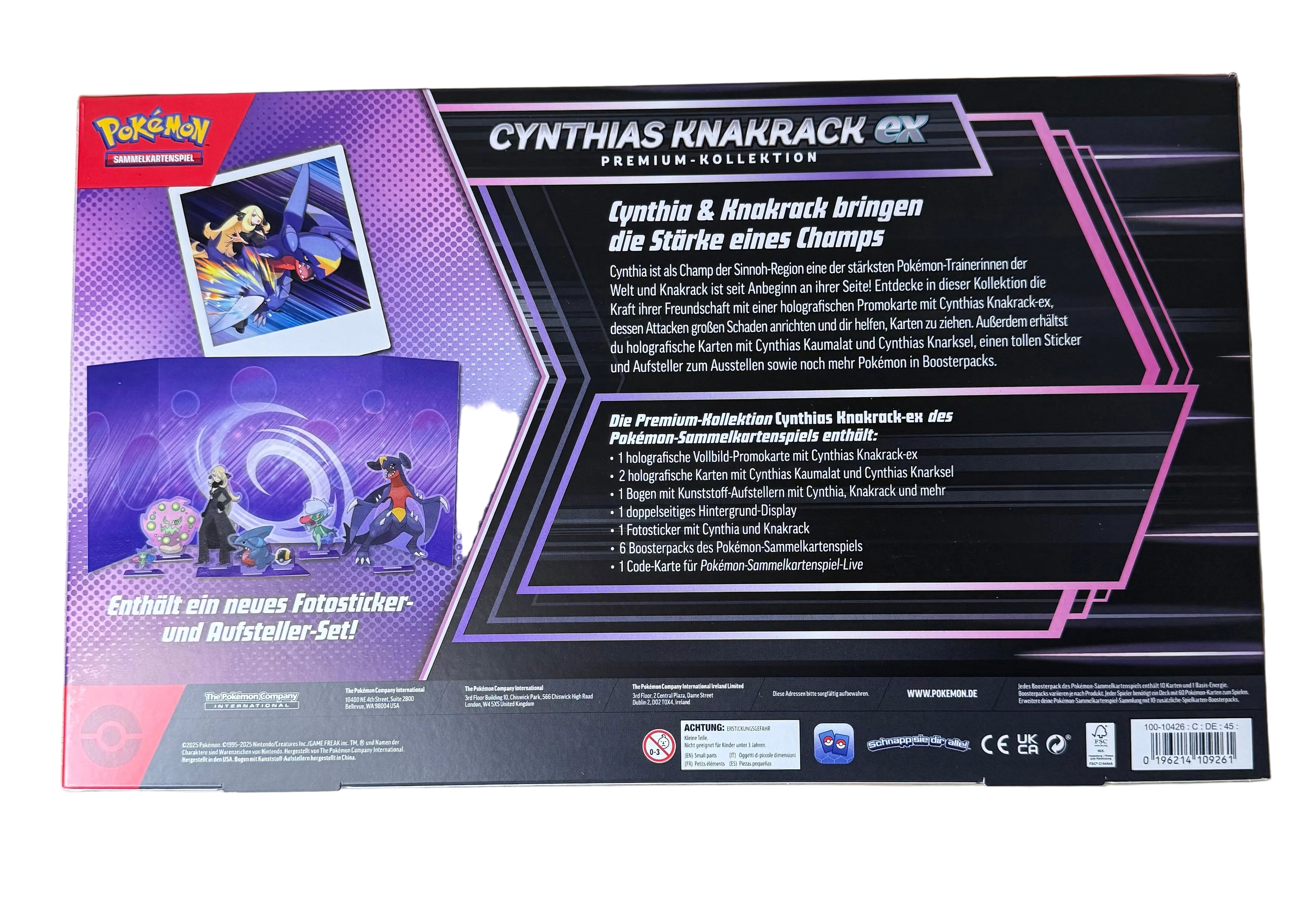 Pokémon Cynthia’s Garchomp EX Premium Collection (DE)