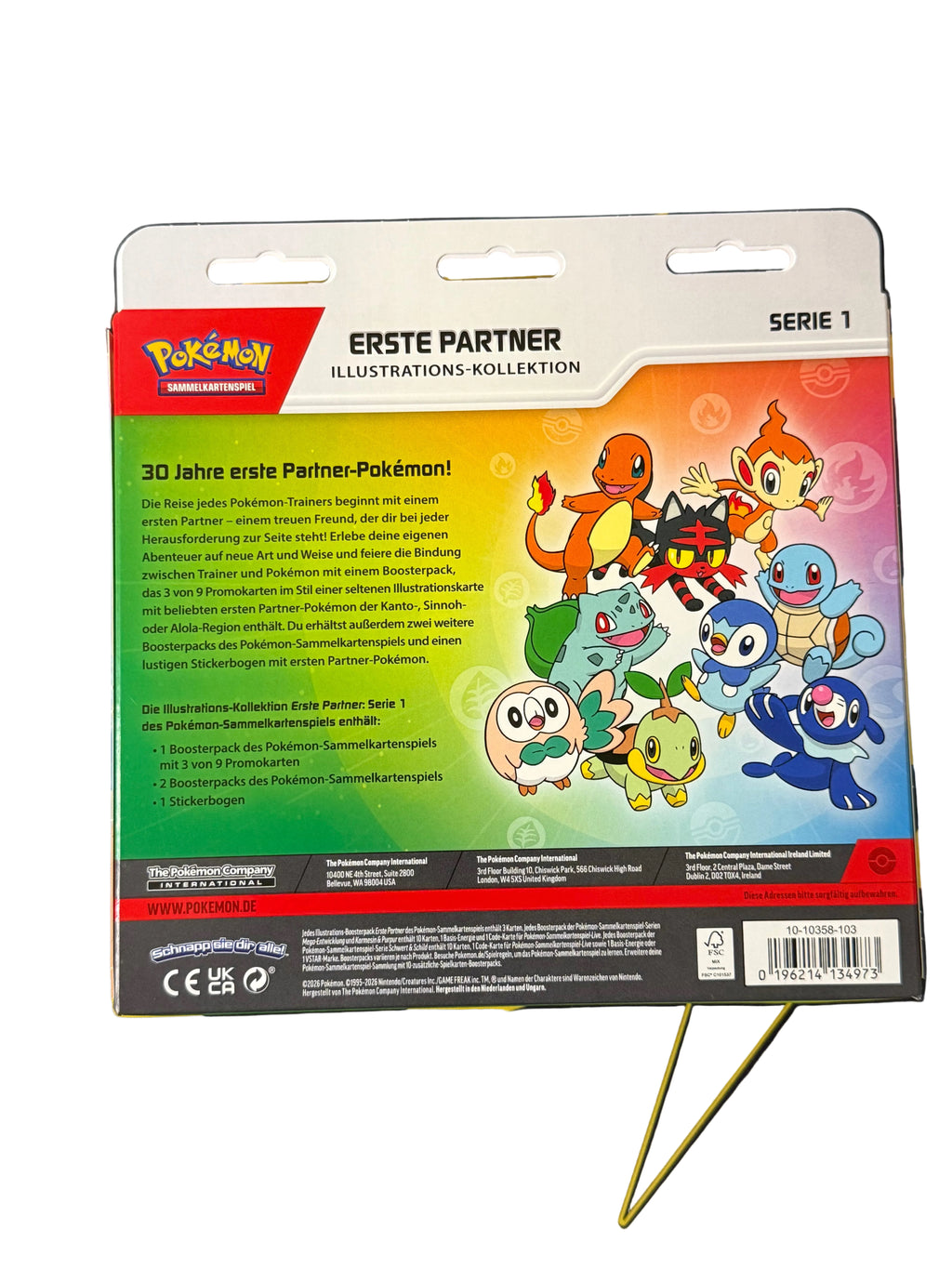 Pokémon First Partner Pack Series 1 Illustration Collection (DE)