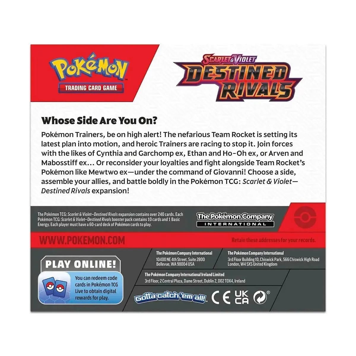 Pokémon Destined Rivals Booster Display (36 Packs) (EN)